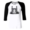 Ladies' Baby Rib 3/4-Sleeve Contrast Raglan T-Shirt Thumbnail